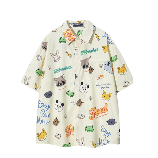 Animal World  Cartoon Shirt